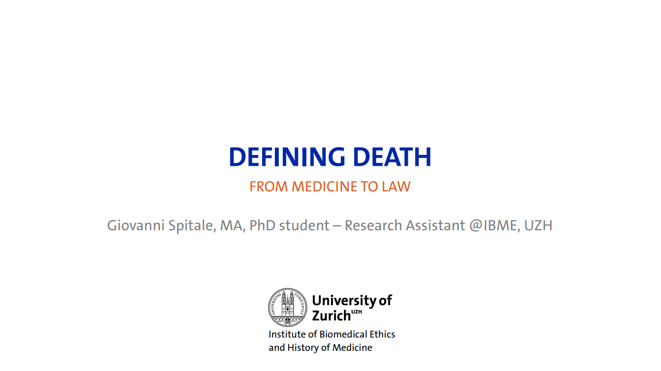 Defining Death@IBME