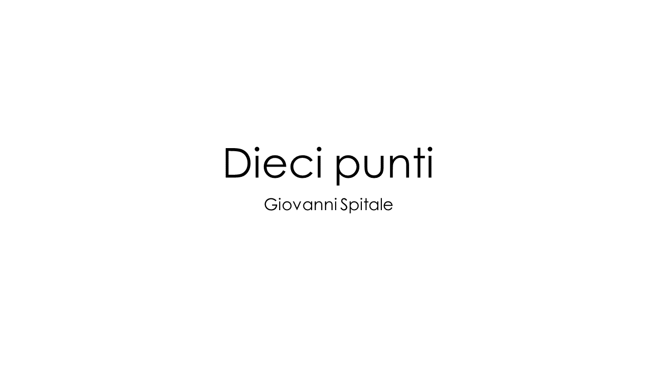 Dieci punti @La montagna come ambiente educativo, Andreis 2023